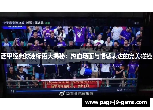 西甲经典球迷标语大揭秘：热血场面与情感表达的完美碰撞