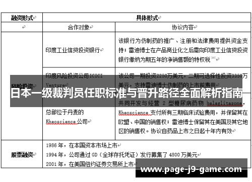 日本一级裁判员任职标准与晋升路径全面解析指南