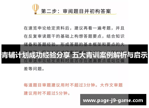 青辅计划成功经验分享 五大青训案例解析与启示